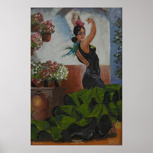 Spansk dansare poster (Framsidan)