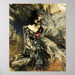 Spansk dansare vid Rouge Poster