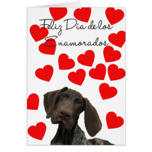 Spansk Día Enamorados glansig Grizzlyvalentin Hälsningskort
