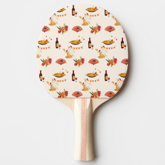 Spansk Feststämning Pingisracket (Framsidan)