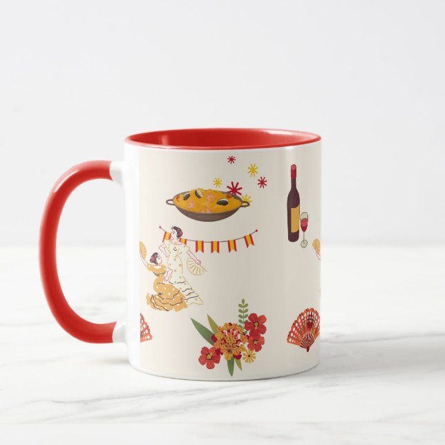 Spansk Fiesta-stil Mugg (Vänster)