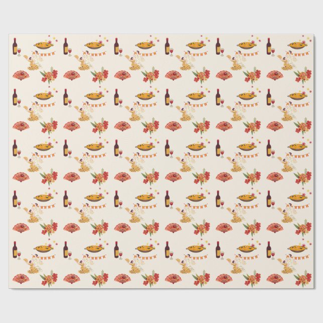Spansk Fiesta-stil Presentpapper (Platt)