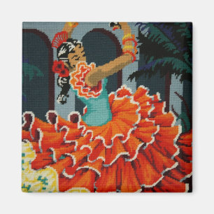 Spansk flamencodansaremagnet magnet