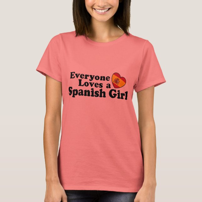 Spansk flicka tee shirt (Framsida)
