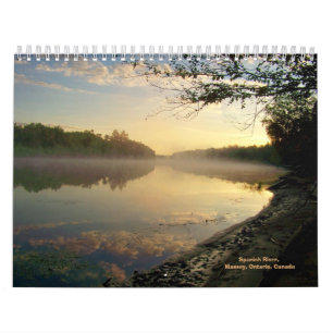 Spansk flod, Massey, PÅ, Kanada kalender 11" x17