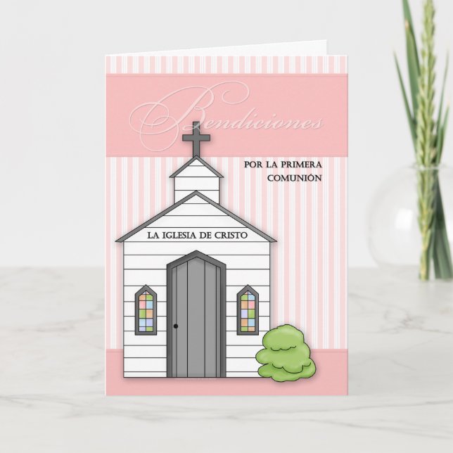 Spansk första Rosa i kommunfullmäktige med chapel Kort (Framsida)