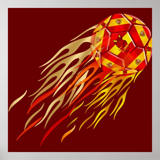 Spansk fotboll futbol älskare-fotboll poster (Framsidan)