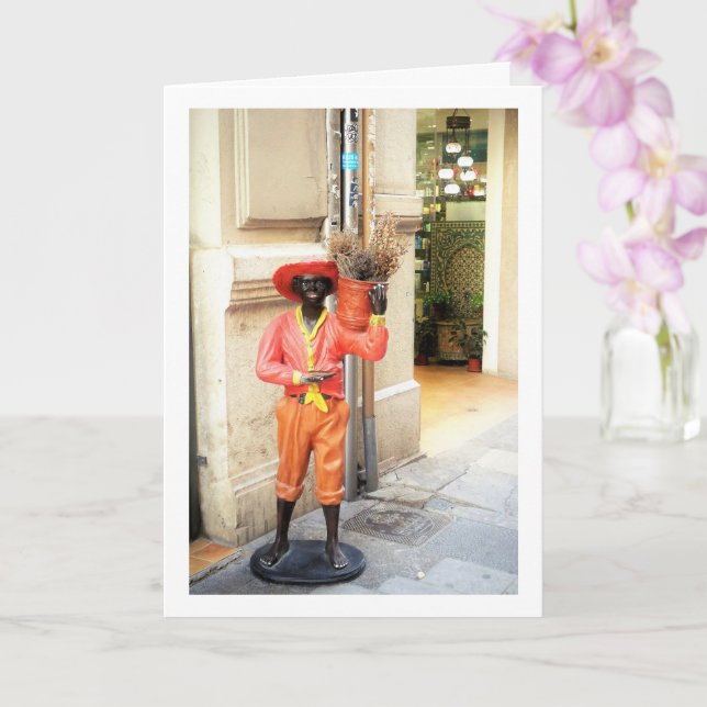 Spansk gatuskulpur, Valencia stad, Spanien Kort (Orkide)