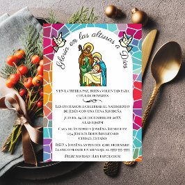 Spansk Glory till Gud Christian Julmiddag Inbjudningar