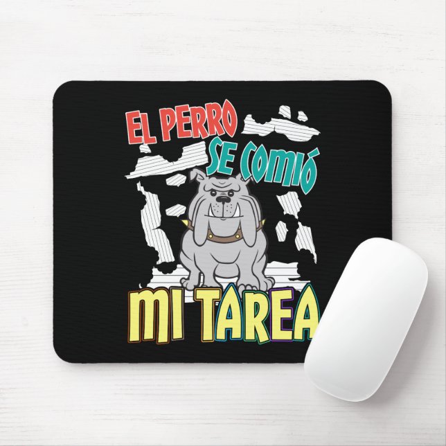 Spansk Hund åt Mitt Läxförhör - Perro Tarea Musmatta (Med mus)