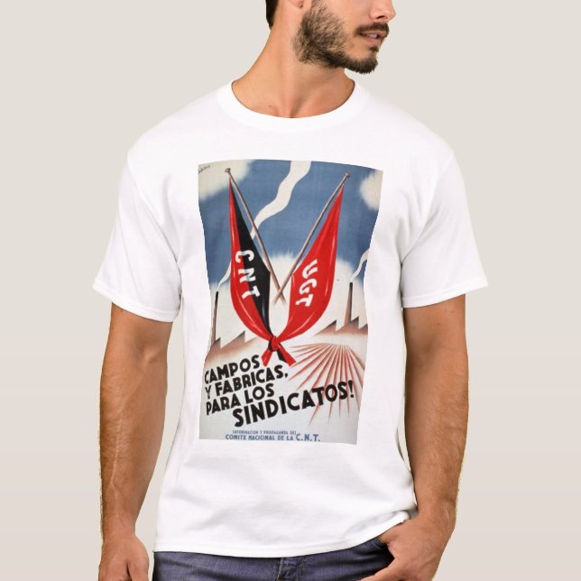 Spansk inbördeskrigskjorta tee shirt (Framsida)