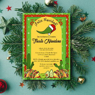 Spansk julfirande Navideña Rolig Jalapeño Inbjudningar