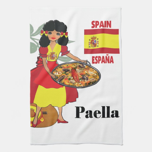 Spansk kökhanddukPaella Kökshandduk (Vertikal)