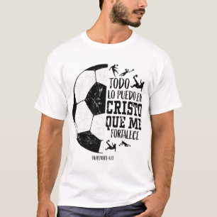 Spansk kristen fotbollsspelare Futbol Filipences 4 T Shirt
