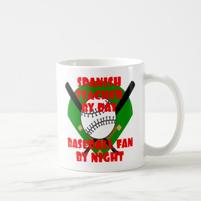 Spansk lärare Kärlek Baseball Kaffemugg (Höger)