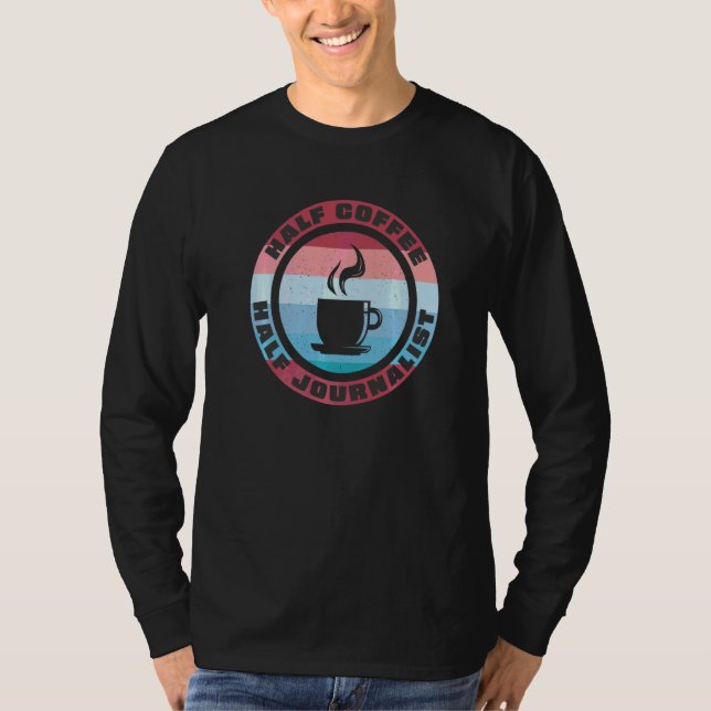 Spansk lärare Maestras Bilingue Half Coffee Half T Shirt (Framsida)