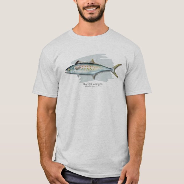 Spansk MackerelT-tröja Tee Shirt (Framsida)