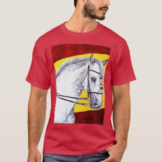 Spansk målning av dressyhäst t shirt