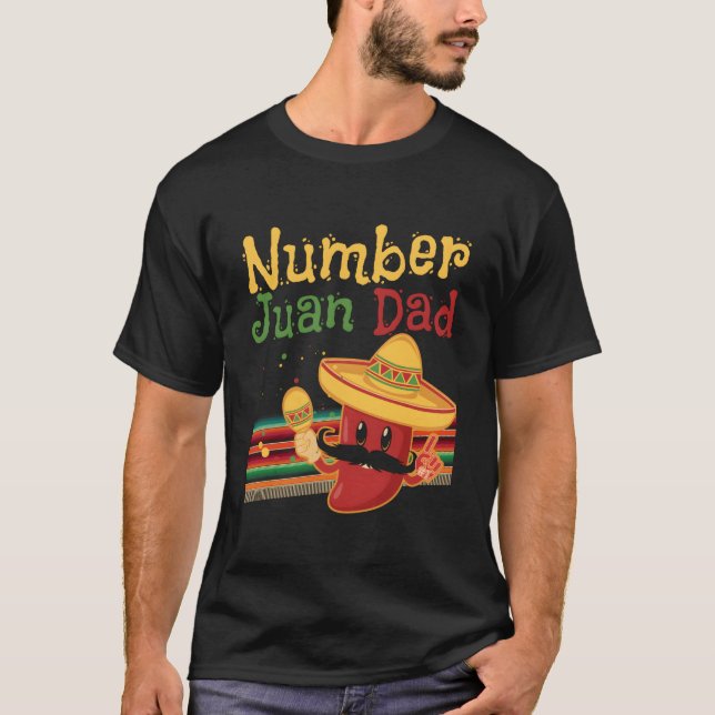 Spansk mexikansk fadersdag spansk pappa t shirt (Framsida)