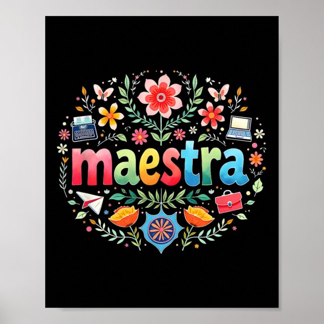 spansk mexikansk lärare Mexico lärare Cin Poster (Framsidan)
