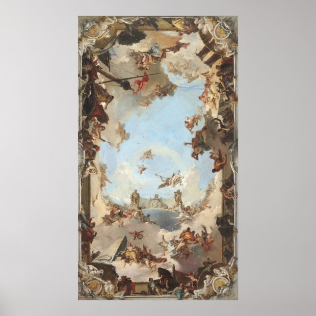 Spansk monarki, Giovanni Tiepolo Fine Art Poster (Framsidan)