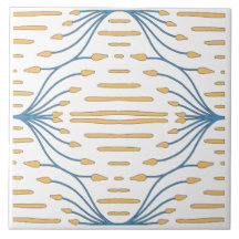 Spansk Orange Blå Rosa Abstrakt Medelhavet