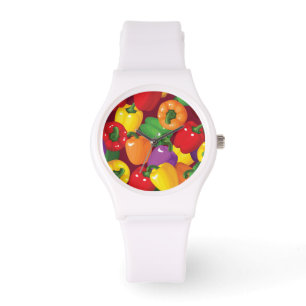 Spansk pepparmönster armbandsur
