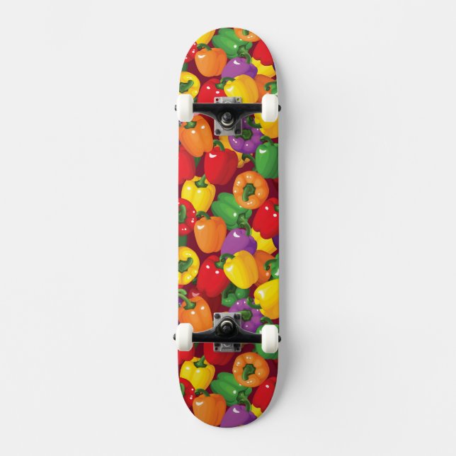 Spansk pepparmönster old school skateboard bräda 18 cm (Framsida)