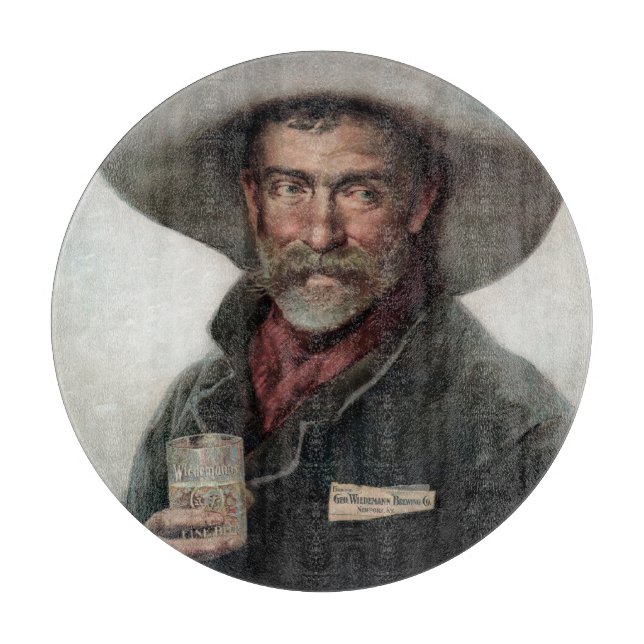 Spansk ranchero-cowboy i gammaldags västsaloon (Framsidan)