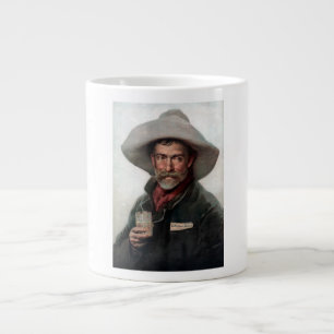 Spansk ranchero-cowboy i gammaldags västsaloon jumbo mugg