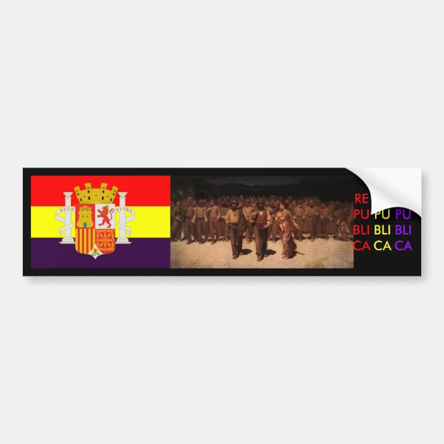 Spansk republik Spanien Bildekal (Framsidan)