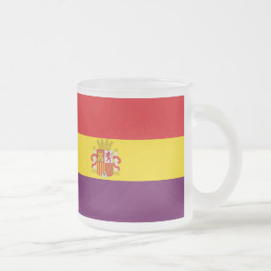 Spansk republikansk flagga - Bandera República Frostad Glasmugg