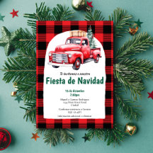 Spansk röd Fiesta de Navidad julfest