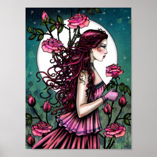 Spansk Ros Mystisk Fantasykonst Molly Harrison Poster
