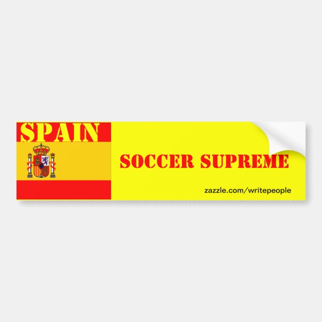 Spansk soccer supreme bildekal (Framsidan)