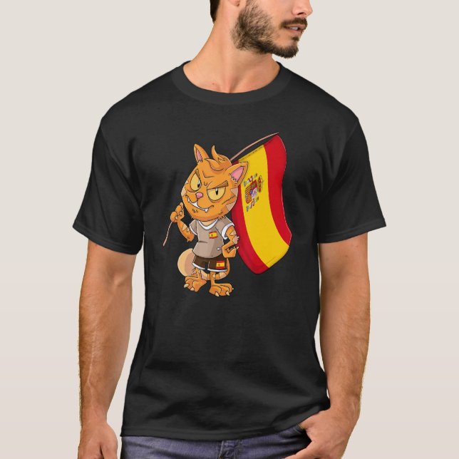 Spansk solfjäderkatt t shirt (Framsida)