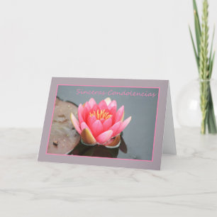 Spansk sympati Rosa vatten lily Kort