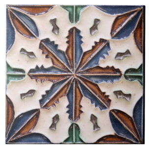Spansk Vintage Azulejo traditionell Medelhavsstil Kakelplatta