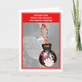 Spansk Zen ett roligt födelsedagkort för Castanet Kort