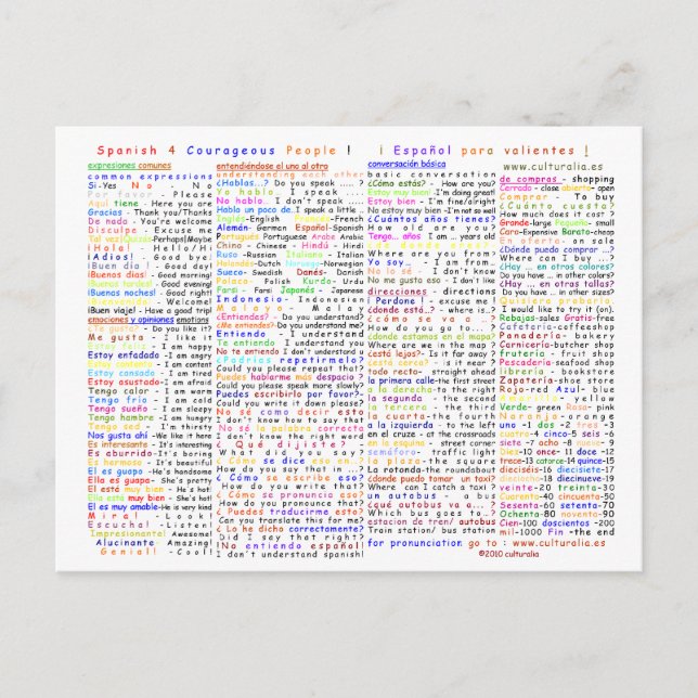 Spanska 4 modiga folkvykort vykort (Framsida)