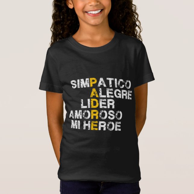 Spanska akronymgåva till fars dag t shirt (Framsida)