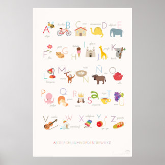 Spanska alfabet Poster