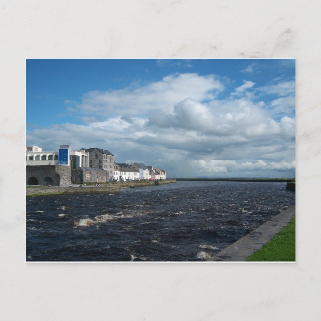 Spanska Arch och Long Walk, Galway. Vykort (Framsida)
