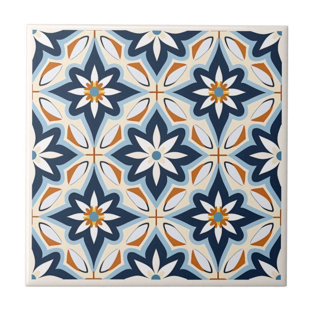 Spanska Azulejos stil keramiska plattor Kakelplatta (Framsidan)
