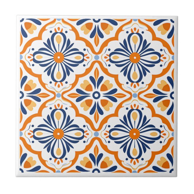 Spanska Azulejos stil keramiska plattor Kakelplatta (Framsidan)