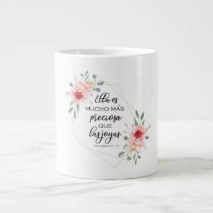 Spanska bibelverbios 31:10 jumbo mugg