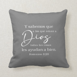 Spanska bible Romanos 8:28 Cojín Kudde