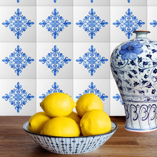 Spanska blå och vit portugisisk Azulejo Kitchen Kakelplatta