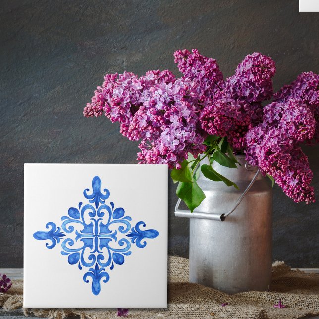 Spanska blå och vit portugisisk Azulejo Kitchen Kakelplatta (Skapare uppladdad)