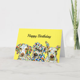 Spanska blandade födelsedagskort för Breed Pitbull Kort